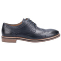 Hush Puppies Bryson Zapatos Brogues De Cuero Para Hombre En Azul Marino.