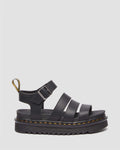 Dr. Martens Blaire Athena Sandalias De Cuero Para Mujer En Color Negro
