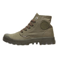 Palladium botas verdes de lona Pampa Hi Mono Chrome