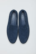 Ben Sherman Amarillo Suede Mocasines Azules Para Hombre