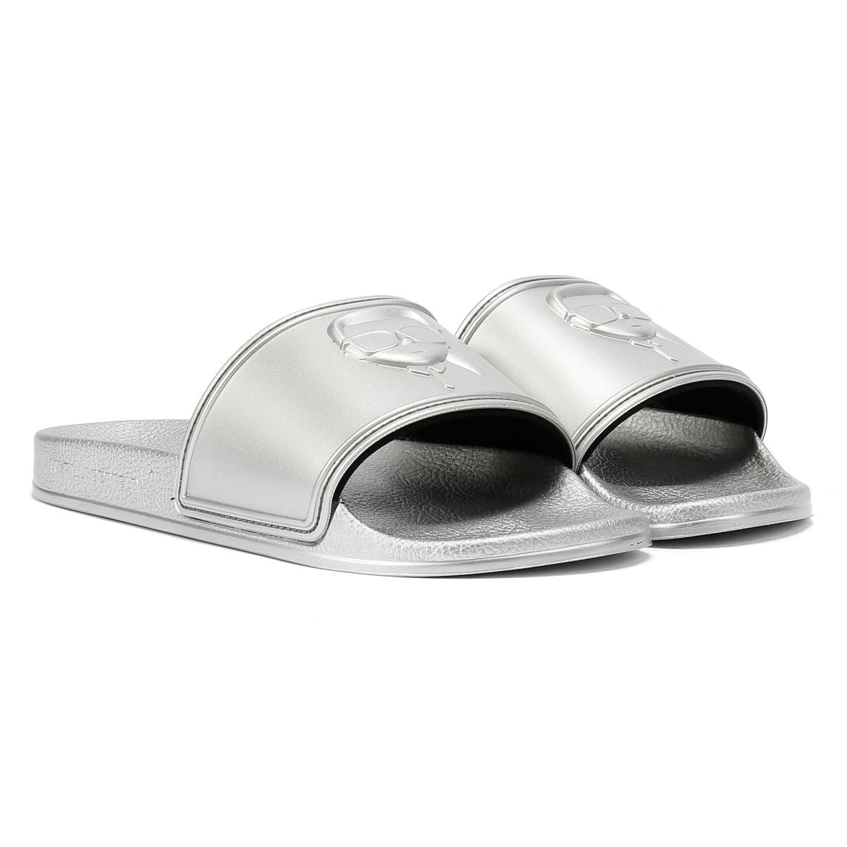 Karl Lagerfeld Kondo 2.0 Karl NFT Sandalias Plateadas Para Mujer
