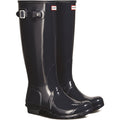 Hunter Original Tall Gloss Botas De Agua Azul Marino De Mujer.