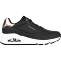 Skechers Uno Shimmer Away Zapatillas Deportivas De Mujer Negras Sintéticas