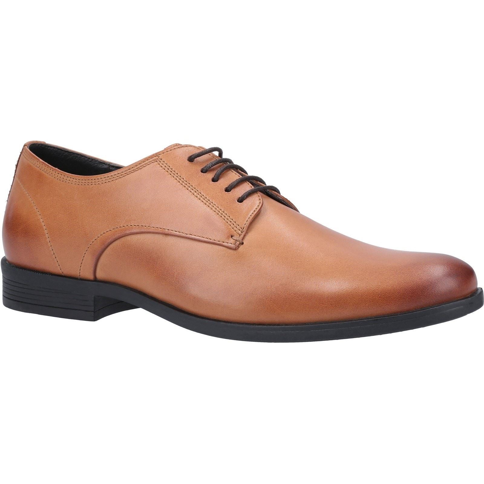 Hush Puppies Oscar Clean Toe Zapatos De Cuero Para Hombre En Color Marrón Claro Con Cordones.