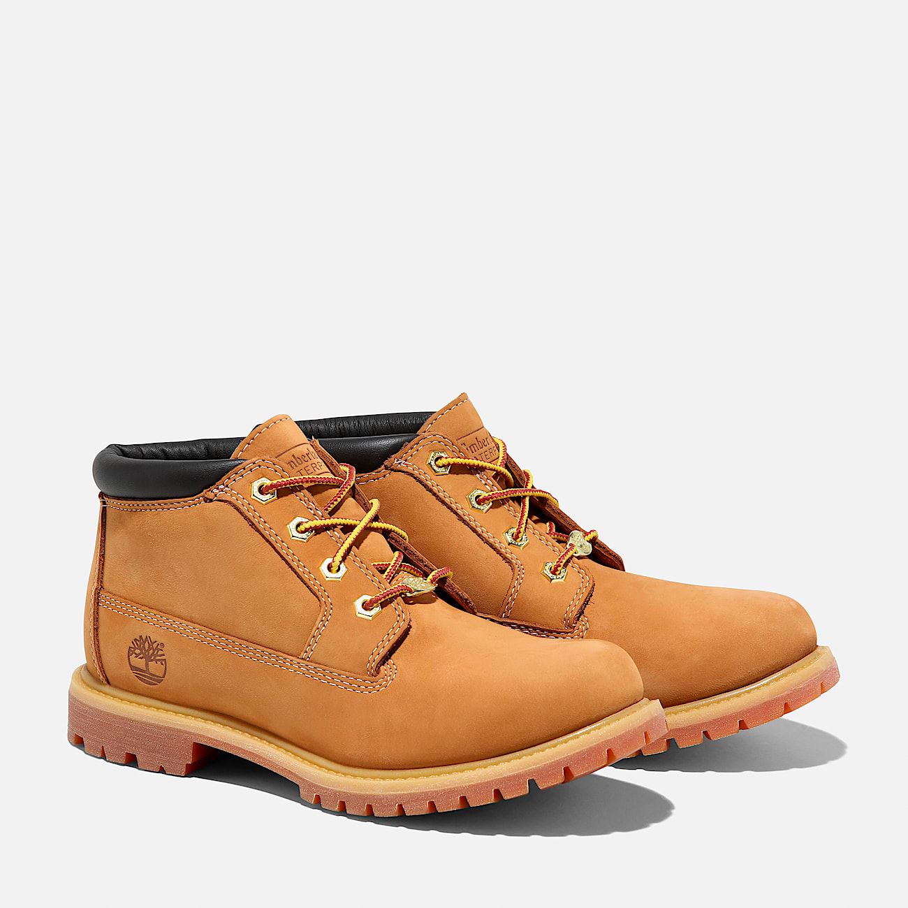 Timberland Nellie Mid Chukka Botas De Cuero Amarillas Para Mujer