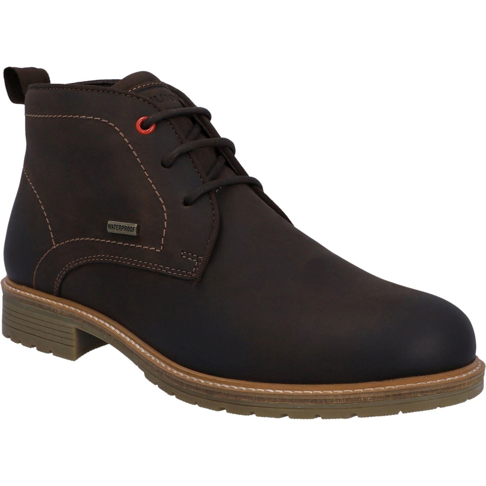 Hunter Jura Botas De Cuero Marrón Para Hombre