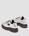 Dr. Martens Buzz 5I Tumbled Zapatos De Mujer De Cuero Plateados