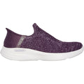 Skechers Relaxed Fit Sport Zapatillas De Mujer De Poliéster En Morado Oscuro