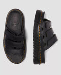Dr. Martens Raine Athena Slides De Cuero Para Mujer En Negro