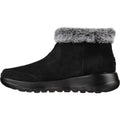 Skechers On-The-Go Joy First Glance Botas De Cuero Para Mujer En Negro/Gris.