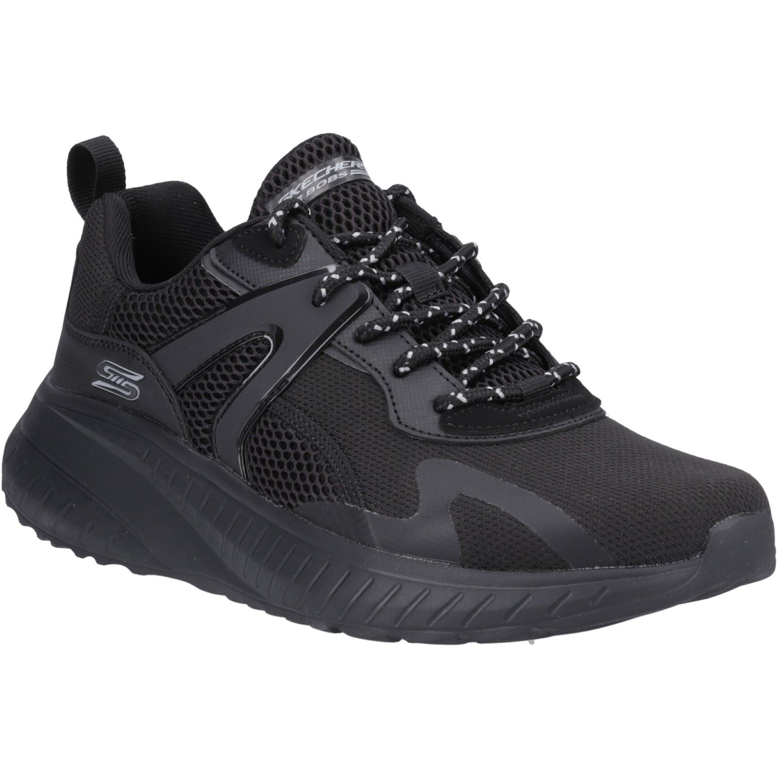 Skechers Bobs Squad Chaos Elevated Drift Zapatillas De Hombre Negras De Poliuretano.