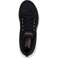 Skechers Skech-Air Meta Neutral Air Zapatillas De Poliéster Para Mujer En Negro/Oro Rosa
