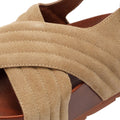 Desert Fleur Sparks Sandalias De Mujer De Ante En Color Beige
