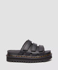 Dr. Martens Raine Athena Slides De Cuero Para Mujer En Negro