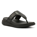 FitFlop F-Mode Go Adjustable Flatform Sandalias Negras Para Mujer