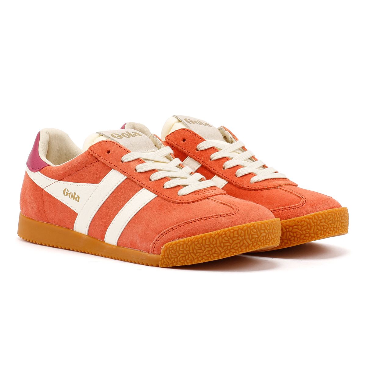 Gola Elan Zapatillas De Mujer De Ante Color Naranja
