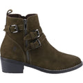 Hush Puppies Jenna Botas De Cuero Para Mujer Color Caqui