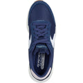 Skechers Skech-Air Court Air Wave Zapatillas De Cuero Para Mujer En Azul Marino/Multicolor