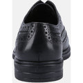 Hush Puppies Santiago Zapatos De Hombre Negros De Cuero Con Cordones.