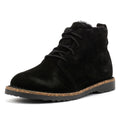 Birkenstock Uppsala Mid Shearling Botas De Mujer De Ante Negras.
