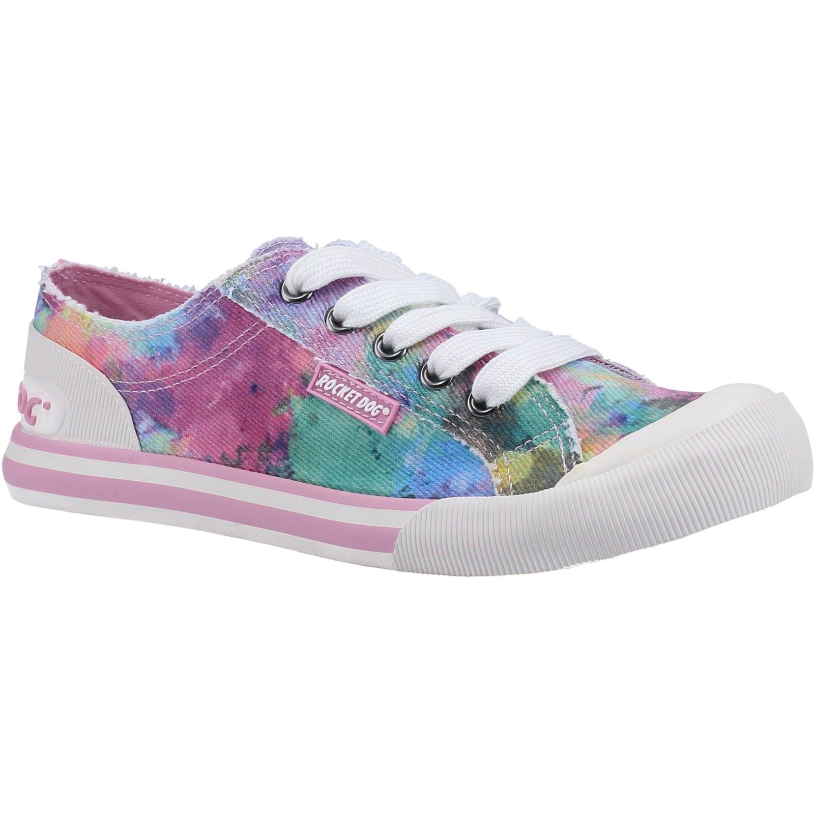 Rocket Dog Rocket Dog Jazzin Zapatillas De Lona Para Mujer En Rosa/Multicolor