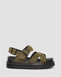Dr. Martens Voss II Bronx Sandalias Verdes De Ante Para Mujer