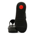 FitFlop F-Mode Go Adjustable Flatform Sandalias Negras Para Mujer