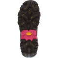 Muck Boots Arctic Ice Mid AGAT Botas De Agua Negras/Rosa Fuerte De Goma