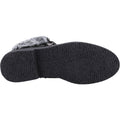 Hush Puppies Florence Botas Negras De Cuero Para Mujer.