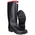 Hunter Argyll Full Knee Botas De Agua Negras De Goma