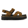 Dr. Martens Voss II Bronx Sandalias Verdes De Ante Para Mujer