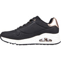 Skechers Uno Shimmer Away Zapatillas Deportivas De Mujer Negras Sintéticas