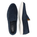 Ben Sherman Amarillo Suede Mocasines Azules Para Hombre