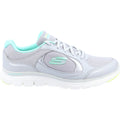 Skechers Flex Appeal 4.0 True Clarity Zapatillas De Deporte De Mujer De Piel Gris/Multicolor