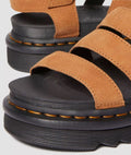 Dr. Martens Blaire Tumbled Nubuck Sandalias De Mujer Marrón De Nobuk