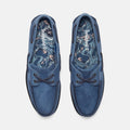 Timberland Classic 2 Eye Zapatos De Hombre Con Cordones De Cuero Azul.