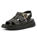 FitFlop GEN-FF Fisherman Sandalias De Cuero Para Mujer En Color Negro