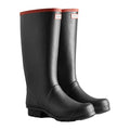 Hunter Argyll Full Knee Botas De Agua Negras De Goma
