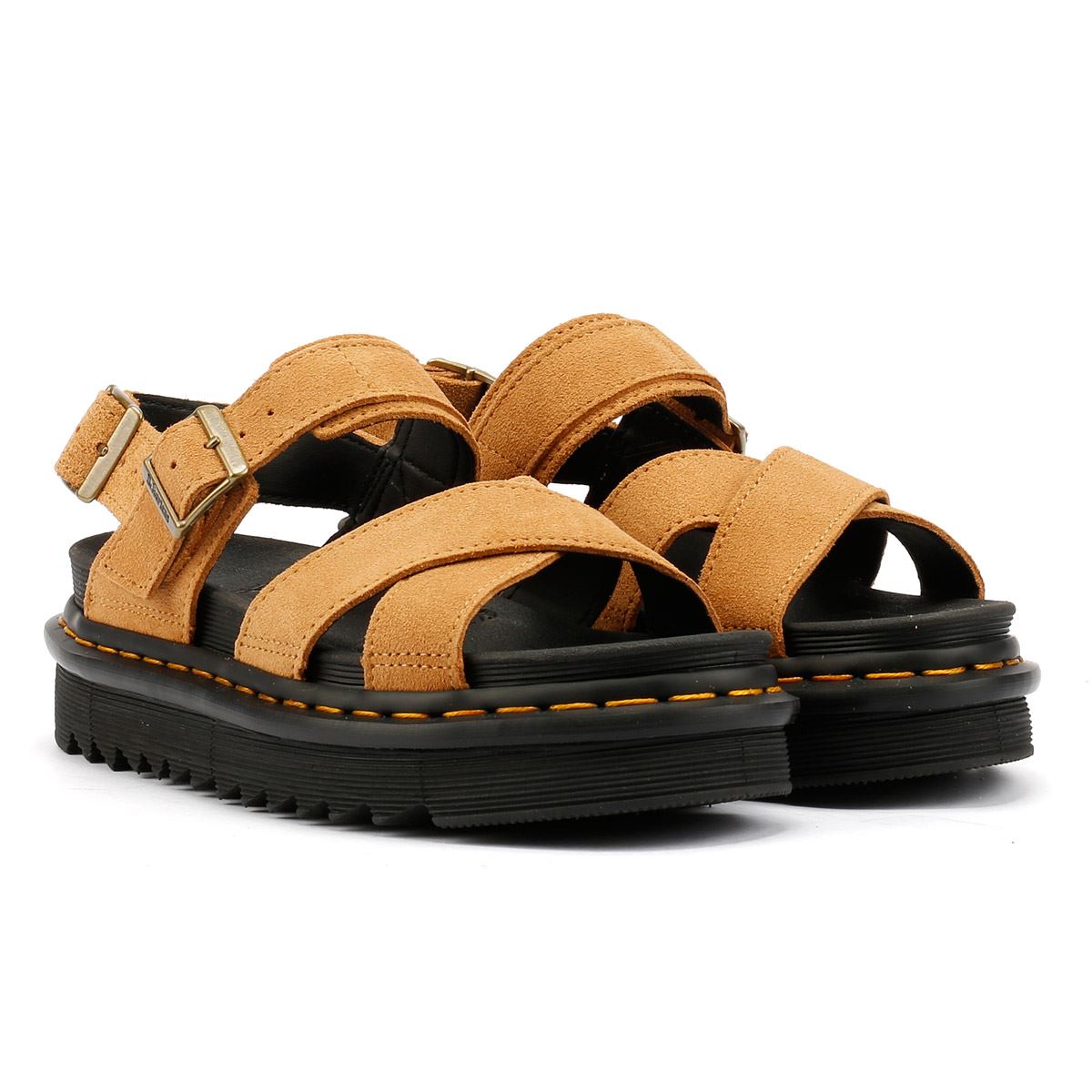 Dr. Martens Voss II EH Sandalias De Mujer Marrones De Ante