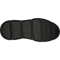 Skechers Garza Gervin Zapatos De Hombre Negros De Cuero Con Cordones.