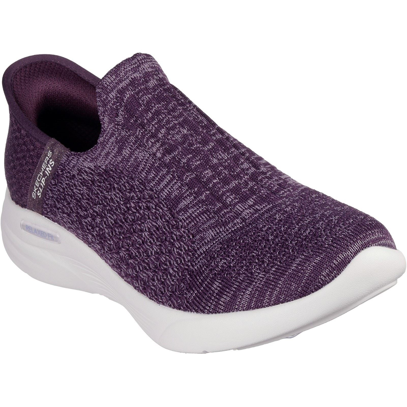 Skechers Relaxed Fit Sport Zapatillas De Mujer De Poliéster En Morado Oscuro