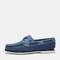 Timberland Classic 2 Eye Zapatos De Hombre Con Cordones De Cuero Azul.