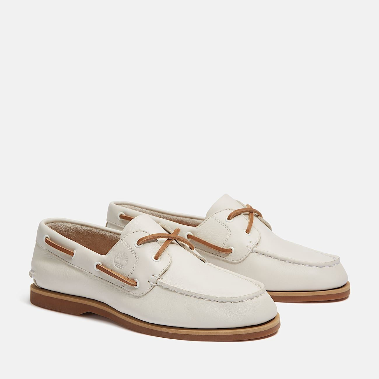Timberland Classic 2 Eye Calzado De Cuero Para Mujer En Color Blanco