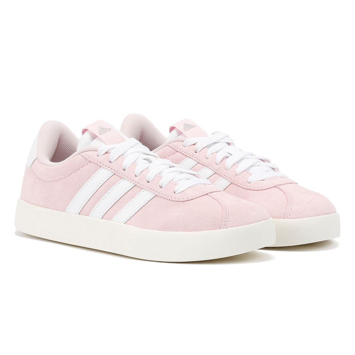 Adidas VL Court 3.0 Zapatillas De Cuero Rosa Para Mujer