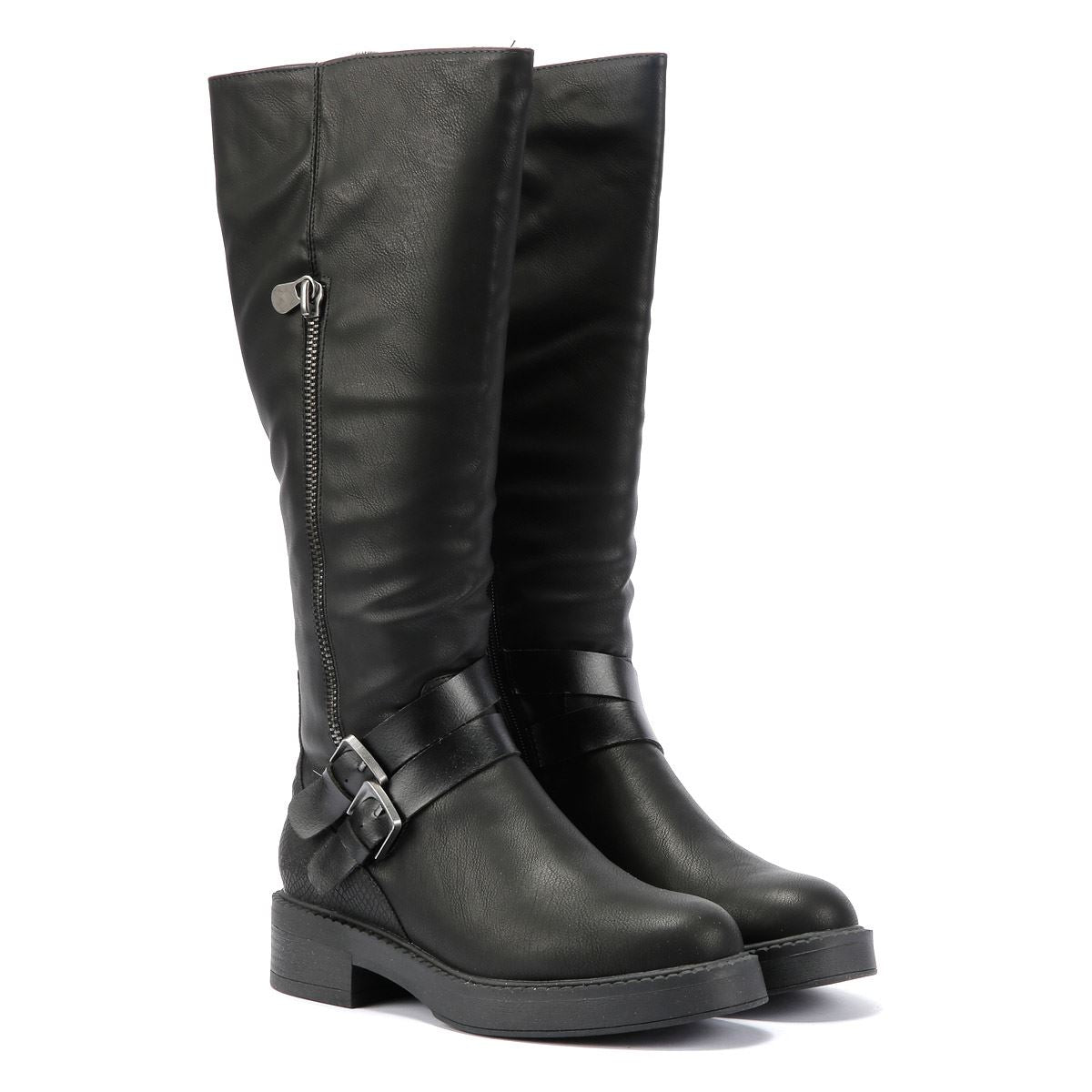 Blowfish Malibu Virtue 2 Botas Negras De Mujer De Piel Sintética.