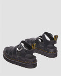 Dr. Martens Blaire Athena Sandalias De Cuero Para Mujer En Color Negro