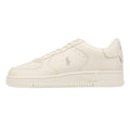 Polo Ralph Lauren Masters Court Zapatillas De Cuero Beige Para Hombre