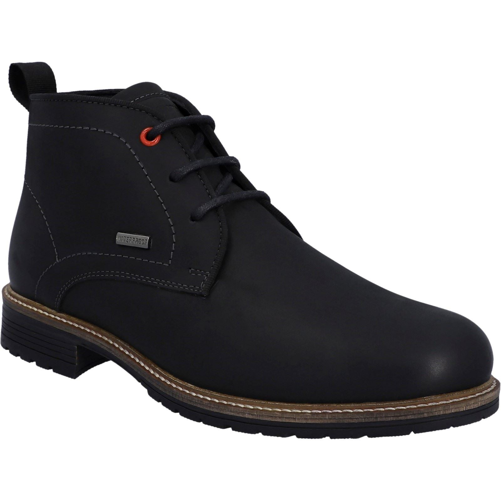 Hunter Jura Botas Negras De Cuero Para Hombre.