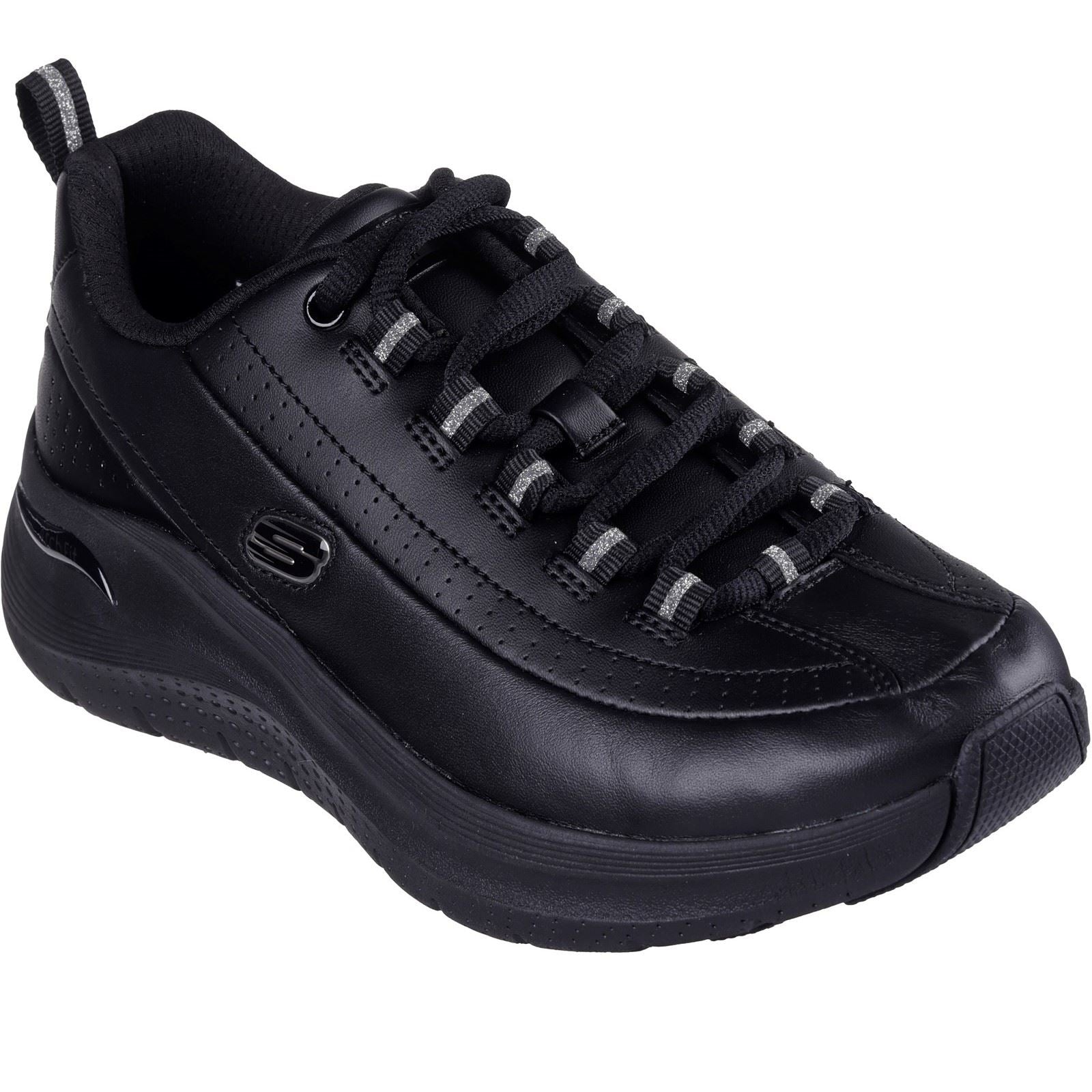 Skechers Arch Fit 2.0 Star Bound Zapatillas De Mujer Negras De Poliuretano.
