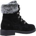 Hush Puppies Florence Botas Negras De Cuero Para Mujer.